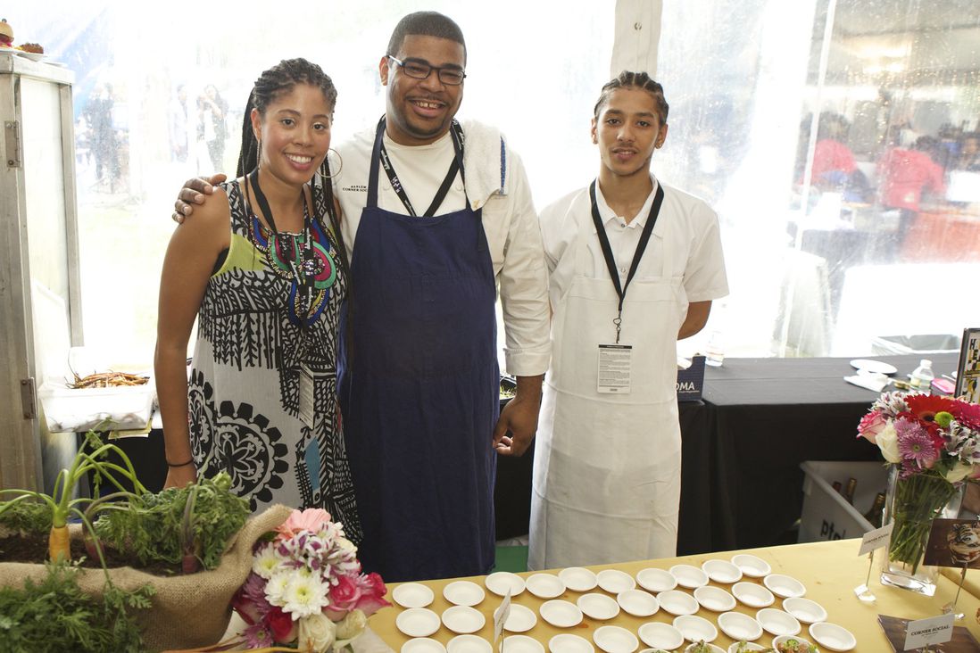 Chef Banks White and his team from Corner Social<br>